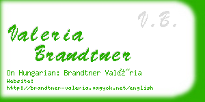 valeria brandtner business card